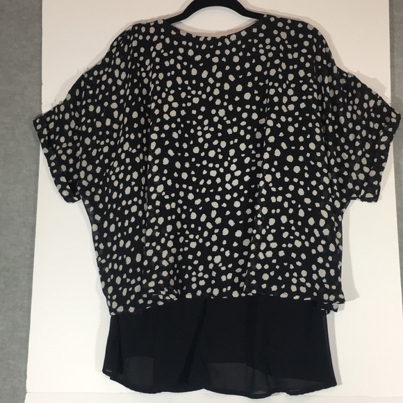 UMGEE “Dalmatian” Oversized Relaxed Fit Cool Summer Layered Look Organza Tunic - Picture 2 of 14